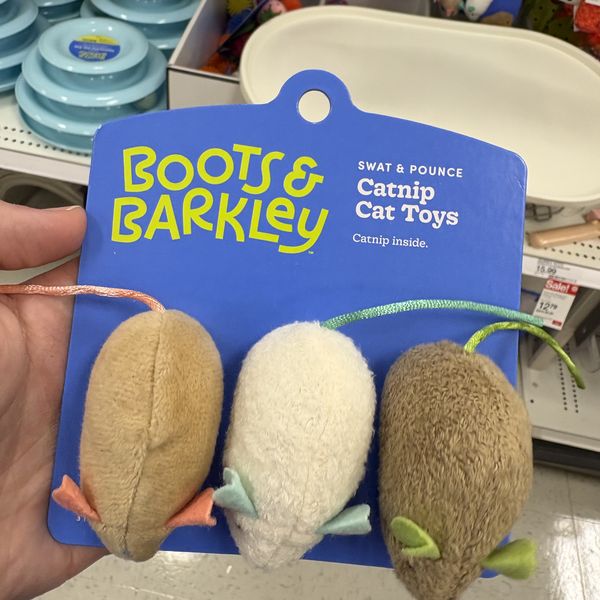 Juguetes de gato ratones con hierba gatera Boots and Barkley