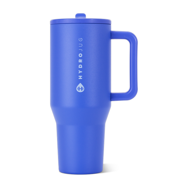 Termo HydroJug Viajero 32oz azul periwinkle, diseño Berry Pop