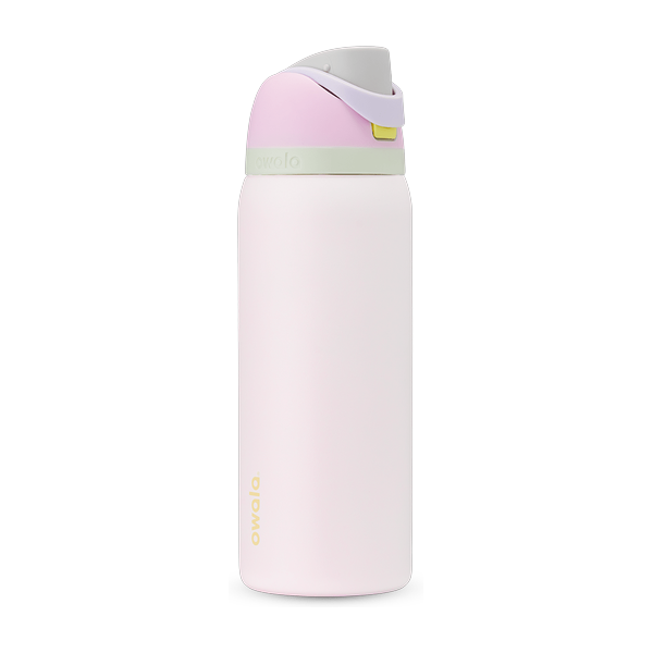 Termo Owala FreeSip 32oz color rosa pálido Candy Coated con sorbete