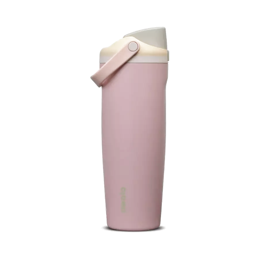 Owala FreeSip Sway 30oz Cotton Candy Sky rosa pastel con tapa crema y asa, exclusivo de Walmart