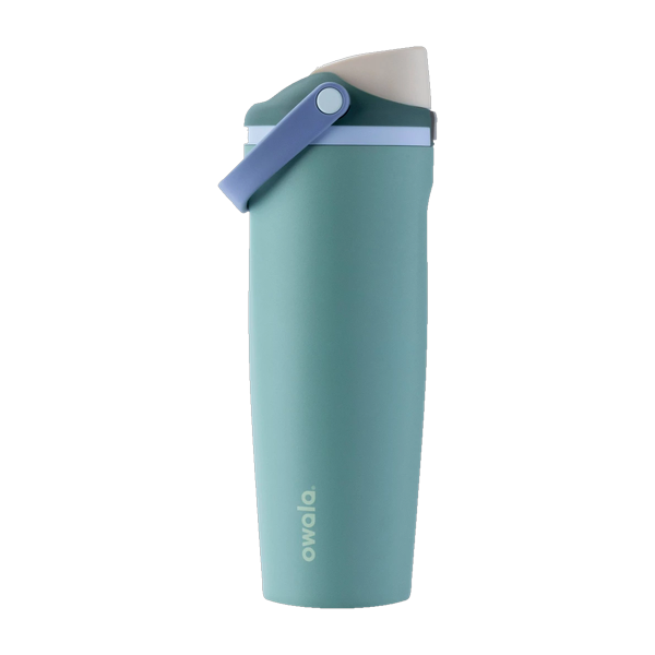 Termo Owala FreeSip Sway 30oz color verde salvia Misty Meadow con asa y sorbete